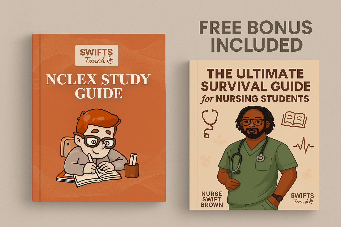 NCLEX STUDY NOTES  + Free Nursing School Survival Guide RN & PN (Digital Download)